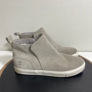 Timberland Slip-On Chelsea Sneakers Women 9 Gray Suede ReBOTL‎ Casual Shoes